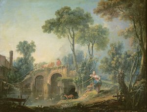 橋、1761 作： François Boucher